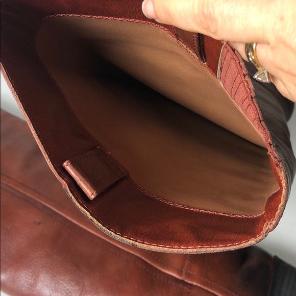 Lucky Brand Aleid Dark Rust Rachel Boots Leathr 10 - Picture 8 of 8